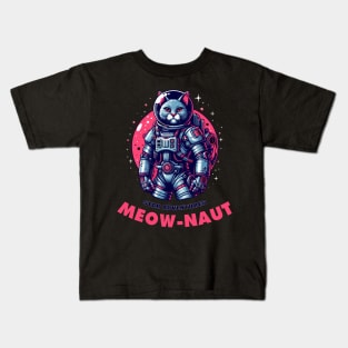 Meow-naut Star Adventures Kids T-Shirt